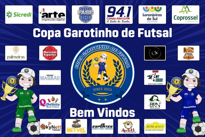 Confira datas e horários da 1ª rodada Copa Garotinho de Futsal 2024