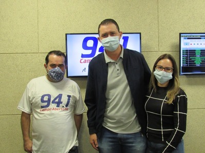Prefeitos eleitos da CantÃº visitam a Campo Aberto FM e agradecem eleitores