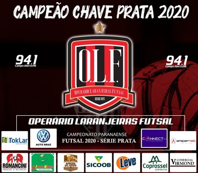 Operário Laranjeiras é Campeão Paranaense de Futsal Chave Prata 2020 