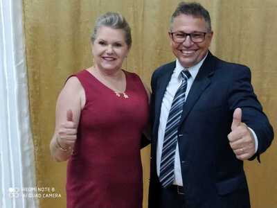 Neimar Granoski e Olga Passarin tomaram posse em Virmond