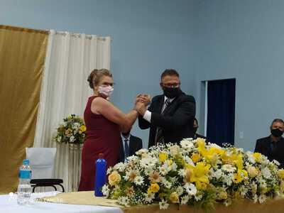 Neimar Granoski e Olga Passarin tomaram posse em Virmond