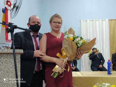 Neimar Granoski e Olga Passarin tomaram posse em Virmond