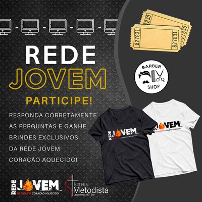 Culto da Rede de Jovens da Igreja Metodista de Laranjeiras do Sul serÃ¡ nesse sÃ¡bado (27/03) totalmente online 
