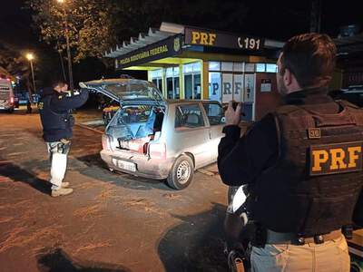 Laranjeiras: PRF prende traficante transportando 163 kg de maconha