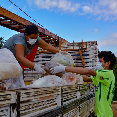 6 toneladas de alimentos foram produzidos e doados por acampados  em Rio Bonito do IguaÃ§u â€“ PR