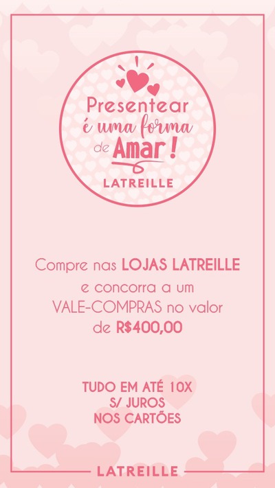 Presente Dia dos Namorados Latreille Jeans Laranjeiras do Sul 