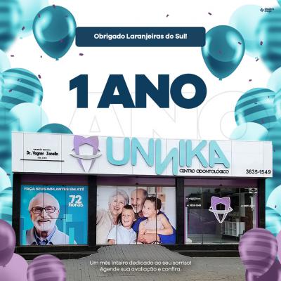 Ãšnnika Centro OdontolÃ³gico comemora 1 ano em Laranjeiras do Sul 