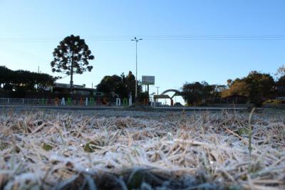 Confira as fotos da geada na Região de Laranjeiras do Sul (19/07)