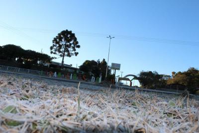 Confira as fotos da geada na Região de Laranjeiras do Sul (19/07)