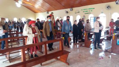 FESTA DO SENHOR BOM JESUS NO DIVISOR EM NOVA LARANJEIRAS TEVE TRIDUO, CARREATA E MISSA SOLENE