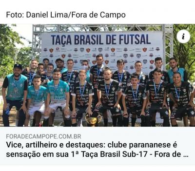 Laranjeirense AndrÃ© Palhano Smak foi convocado pela seleÃ§Ã£o paranaense sub 17 para a TaÃ§a Brasil.