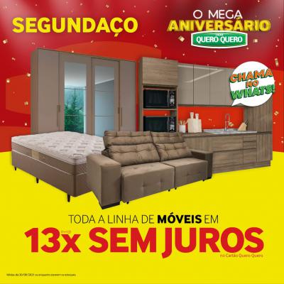 Confira o SegundaÃ§o das Lojas Quero Quero Laranjeiras e Nova Laranjeiras