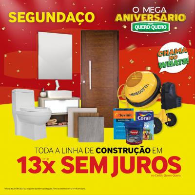 Confira o SegundaÃ§o das Lojas Quero Quero Laranjeiras e Nova Laranjeiras