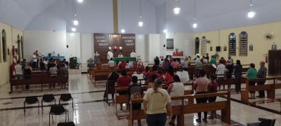 TrÃ­duo em Louvor a SÃ£o Miguel teve no encerramento a participaÃ§Ã£o da Comunidade PerpÃ©tuo Socorro