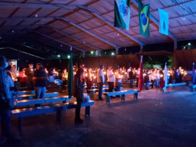 TerÃ§o luminoso marcou a abertura da semana pela vida em Laranjeiras do Sul
