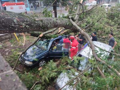 Ventos de atÃ© 100 km/h atingem a RegiÃ£o Sudoeste do Estado