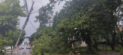 Ventos de atÃ© 100 km/h atingem a RegiÃ£o Sudoeste do Estado