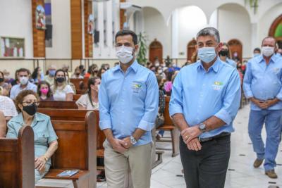 Missa de AÃ§Ã£o de GraÃ§as realizada na Matriz abriu a programaÃ§Ã£o de aniversÃ¡rio de 75 anos de Laranjeiras do Sul
