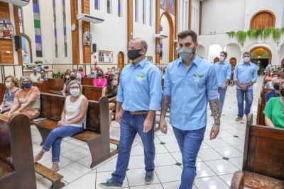 Missa de AÃ§Ã£o de GraÃ§as realizada na Matriz abriu a programaÃ§Ã£o de aniversÃ¡rio de 75 anos de Laranjeiras do Sul