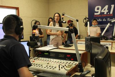 RÃ¡dio Campo Aberto Recebe os Candidatos  Ã  Cawboy Estiloso e Princesa do Leite da Festa em Louvor a Imaculada ConceiÃ§Ã£o Auxiliadora