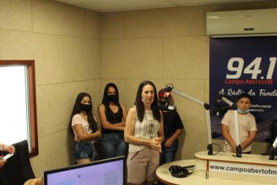 RÃ¡dio Campo Aberto Recebe os Candidatos  Ã  Cawboy Estiloso e Princesa do Leite da Festa em Louvor a Imaculada ConceiÃ§Ã£o Auxiliadora