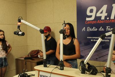 RÃ¡dio Campo Aberto Recebe os Candidatos  Ã  Cawboy Estiloso e Princesa do Leite da Festa em Louvor a Imaculada ConceiÃ§Ã£o Auxiliadora