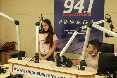 RÃ¡dio Campo Aberto Recebe os Candidatos  Ã  Cawboy Estiloso e Princesa do Leite da Festa em Louvor a Imaculada ConceiÃ§Ã£o Auxiliadora