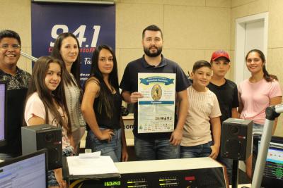 RÃ¡dio Campo Aberto Recebe os Candidatos  Ã  Cawboy Estiloso e Princesa do Leite da Festa em Louvor a Imaculada ConceiÃ§Ã£o Auxiliadora