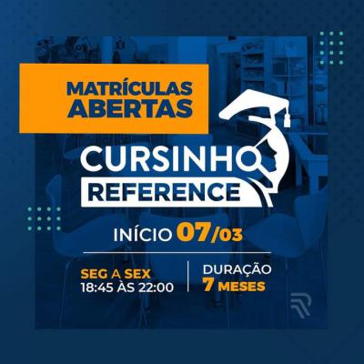 Matriculas abertas para o Cursinho Reference em Laranjeiras do Sul