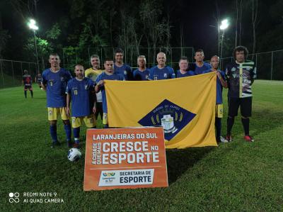 Laranjeiras do Sul estreia com vitÃ³ria na Copa R10 270+ de Futebol Sete Veteranos