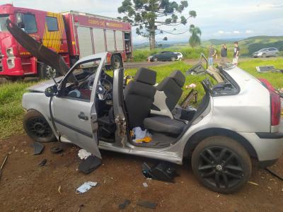 Guaraniaçu: Grave acidente próximo ao Posto 500 na BR 277 deixa uma pessoa morta