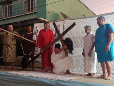 ProcissÃ£o Luminosa em Laranjeiras do Sul reuniu mais de 5 mil FiÃ©is