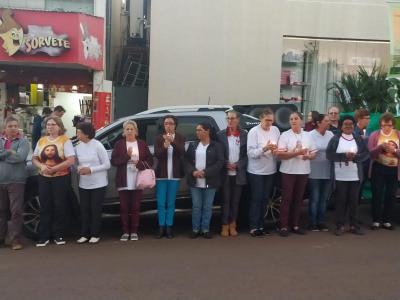 ProcissÃ£o Luminosa em Laranjeiras do Sul reuniu mais de 5 mil FiÃ©is
