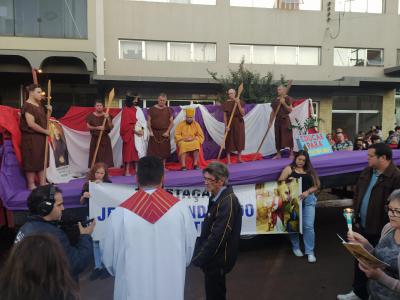 ProcissÃ£o Luminosa em Laranjeiras do Sul reuniu mais de 5 mil FiÃ©is