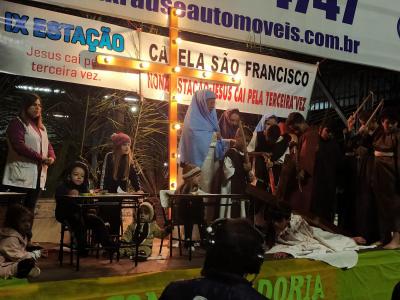 ProcissÃ£o Luminosa em Laranjeiras do Sul reuniu mais de 5 mil FiÃ©is