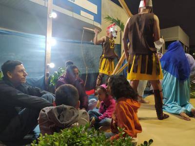 ProcissÃ£o Luminosa em Laranjeiras do Sul reuniu mais de 5 mil FiÃ©is