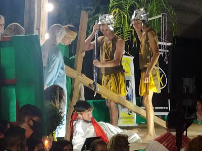 ProcissÃ£o Luminosa em Laranjeiras do Sul reuniu mais de 5 mil FiÃ©is