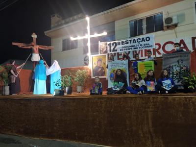 ProcissÃ£o Luminosa em Laranjeiras do Sul reuniu mais de 5 mil FiÃ©is