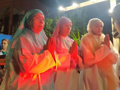ProcissÃ£o Luminosa em Laranjeiras do Sul reuniu mais de 5 mil FiÃ©is