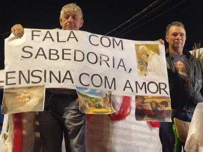 ProcissÃ£o Luminosa em Laranjeiras do Sul reuniu mais de 5 mil FiÃ©is
