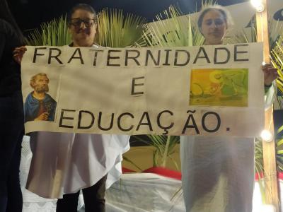 ProcissÃ£o Luminosa em Laranjeiras do Sul reuniu mais de 5 mil FiÃ©is