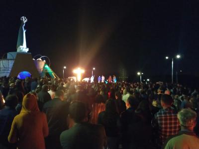 ProcissÃ£o Luminosa em Laranjeiras do Sul reuniu mais de 5 mil FiÃ©is
