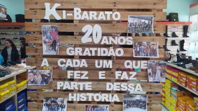 Loja Ki Barato em Rio Bonito do IguaÃ§u comemora 20 anos 
