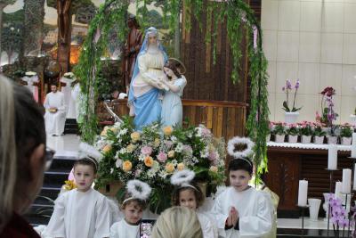 Igreja Matriz lota na CelebraÃ§Ã£o de Abertura da Novena de Sant'Ana