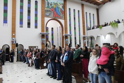 Igreja Matriz lota na CelebraÃ§Ã£o de Abertura da Novena de Sant'Ana