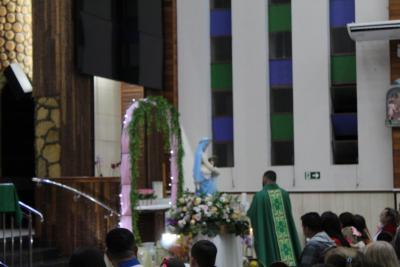 Igreja Matriz lota na CelebraÃ§Ã£o de Abertura da Novena de Sant'Ana