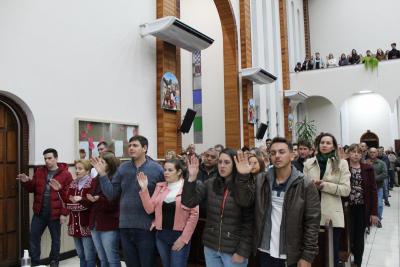 Igreja Matriz lota na CelebraÃ§Ã£o de Abertura da Novena de Sant'Ana