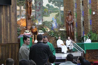 Igreja Matriz lota na CelebraÃ§Ã£o de Abertura da Novena de Sant'Ana