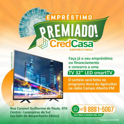 Inaugurou nesta quarta-feira (27) a CredCasa EmprÃ©stimos em Laranjeiras do Sul 