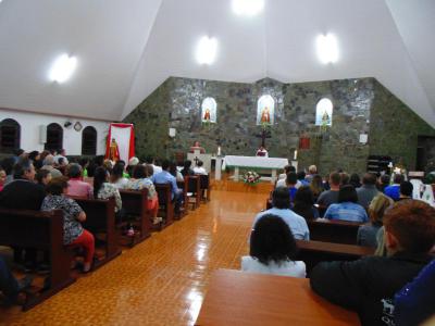 Dezenas de fiÃ©is participaram do 1Âº dia do TrÃ­duo em louvor ao Senhor Bom Jesus em Campo Mendes